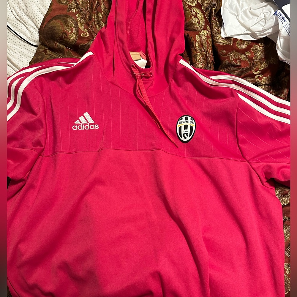 Pink Juventus Adidas Hoodie XXL